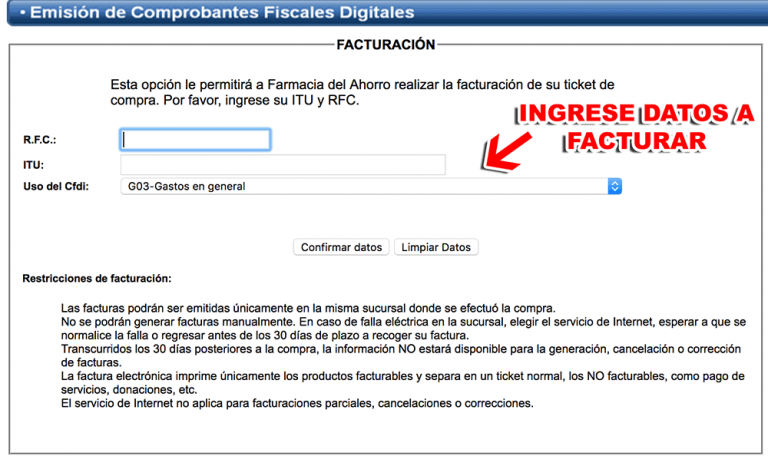 ᐈ Facturación Farmacias Del Ahorro • 【 Descarga E Impresión